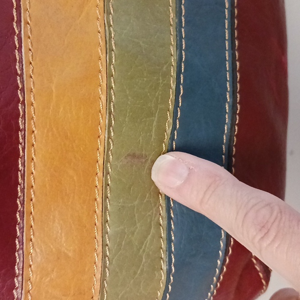 Liz & Co. Striped Vegan Leather Crossbody Bag - Picture 11 of 16